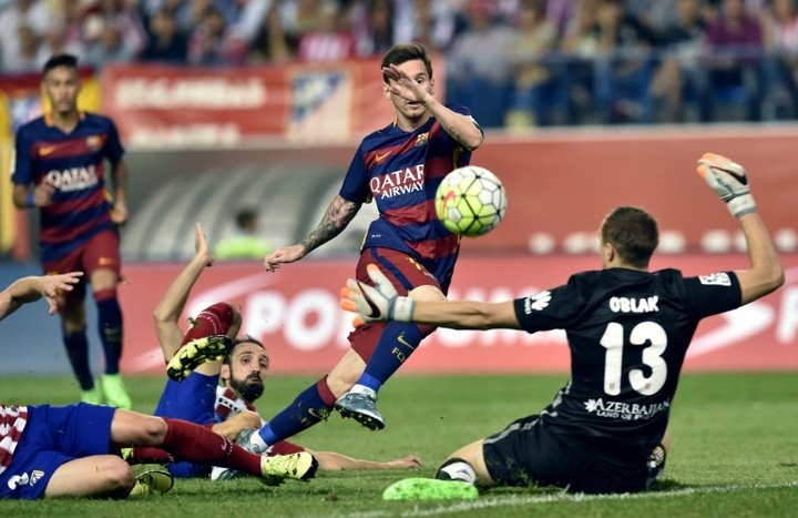 New dad Messi downs Atletico, Ronaldo hits five
