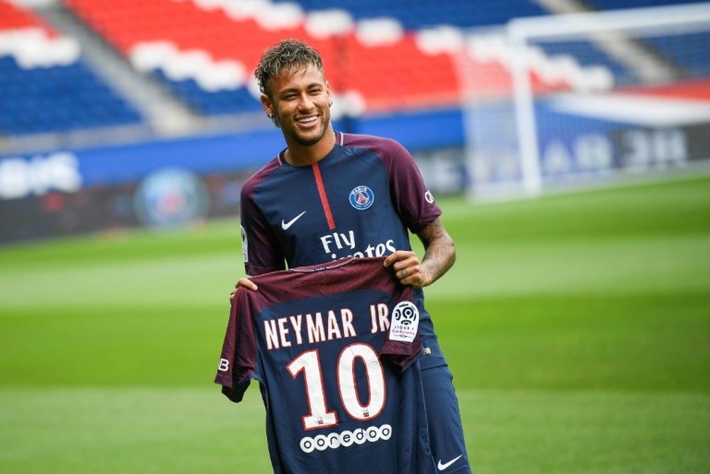 Neymar's release clause was set at £198m. AFP