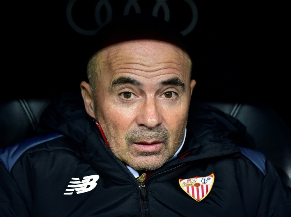 El técnico del Sevilla está muy motivado por ver a su equipo tan arriba. AFP