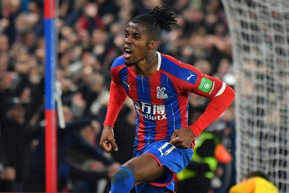 Zaha isn't looking set to go anywhere just yet. AFP