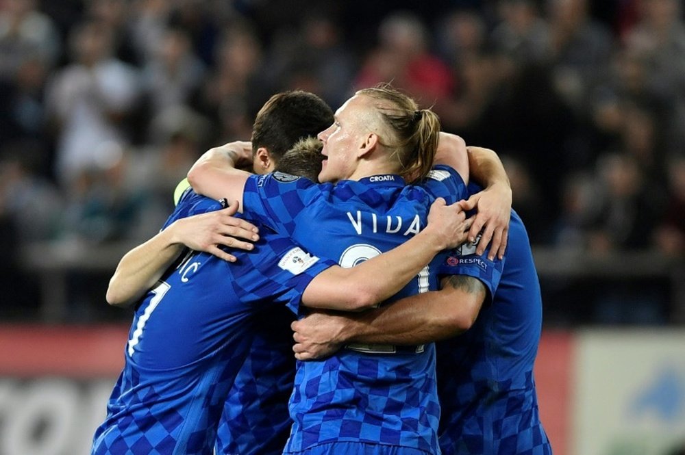 Croacia sacó su billete y ya está en el Mundial de Rusia. AFP
