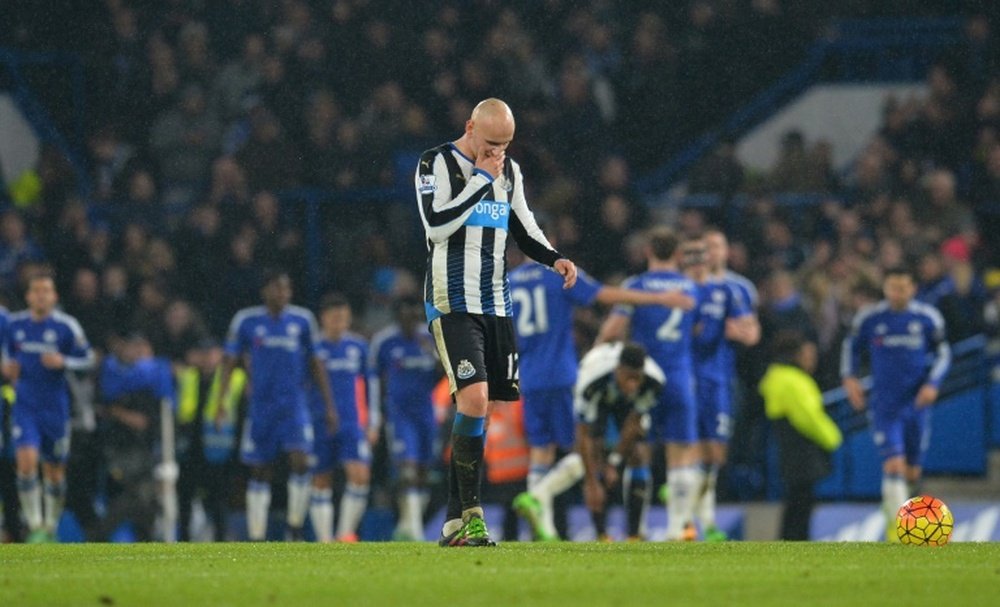 Shelvey was key in saving Newcastle from relegation last season. AFP