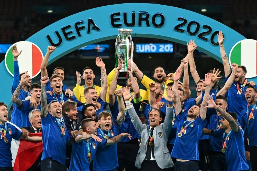 Le onze type de l'EURO 2020. AFP