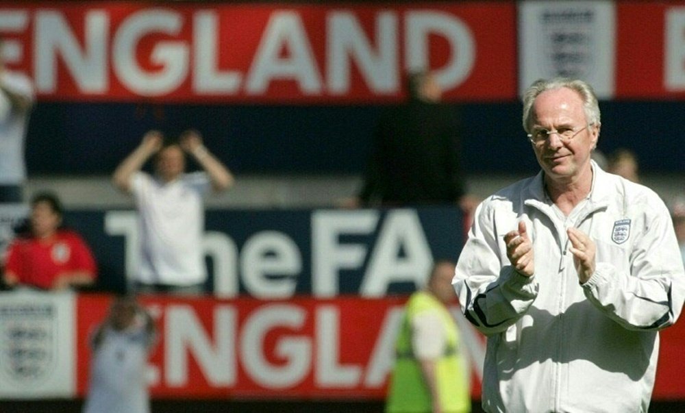 Al mítico Sven-Goran Eriksson le queda como mucho un año de vida. AFP