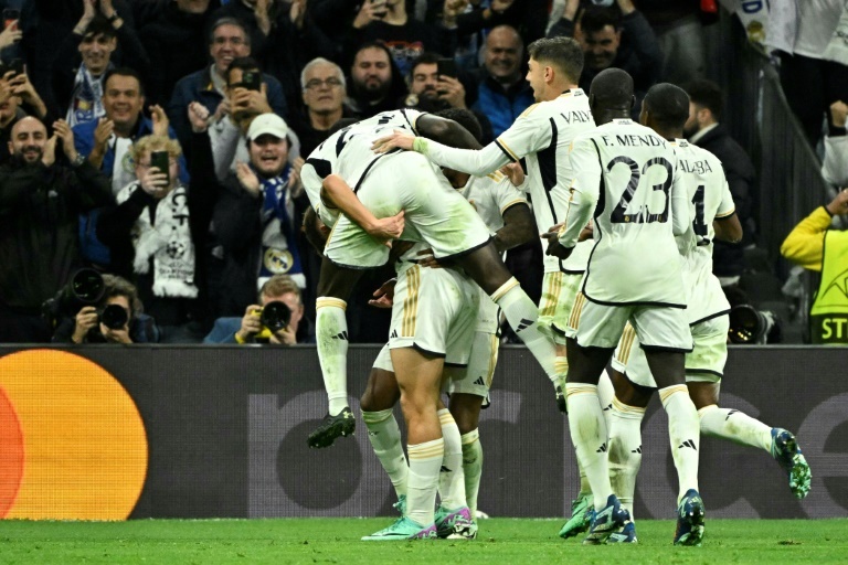 Celebra el Madrid un gol contra el Nápoles
