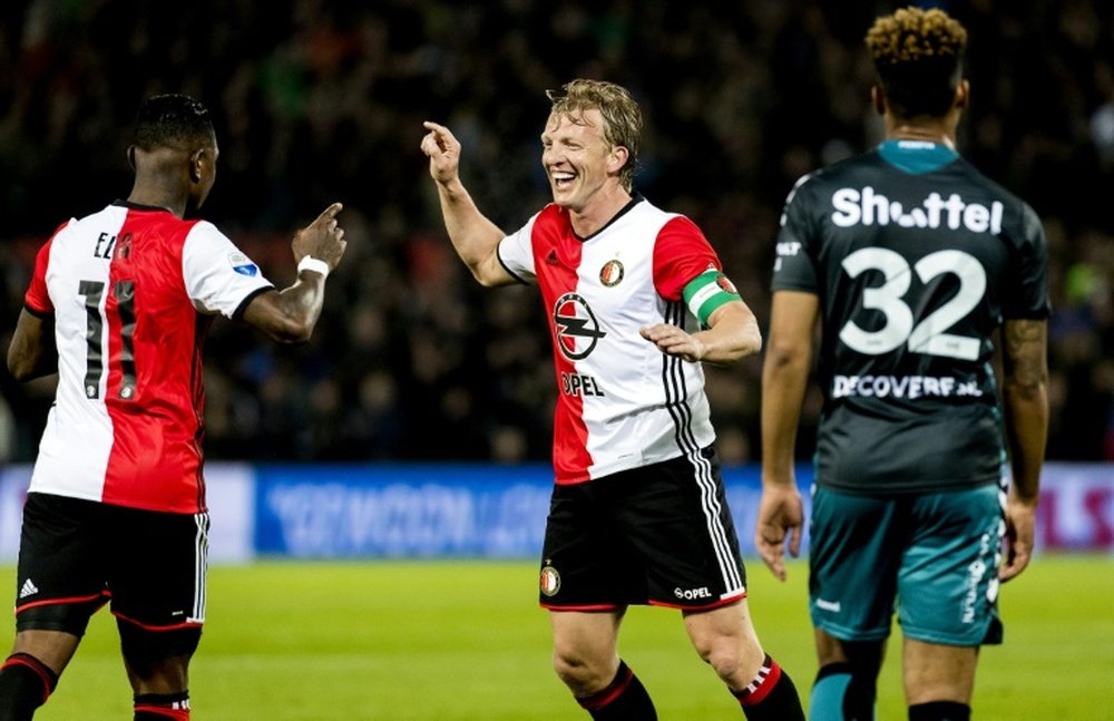 Kuyt es toda una leyenda del Feyenoord. AFP