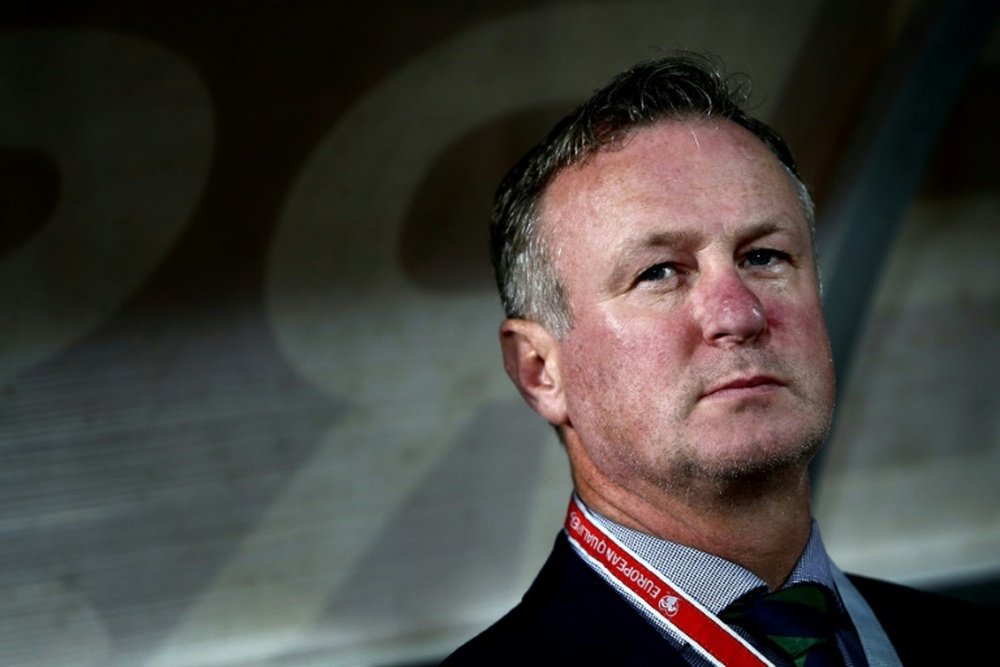 Michael O'Neill is expecting a close game against Ireland. AFP