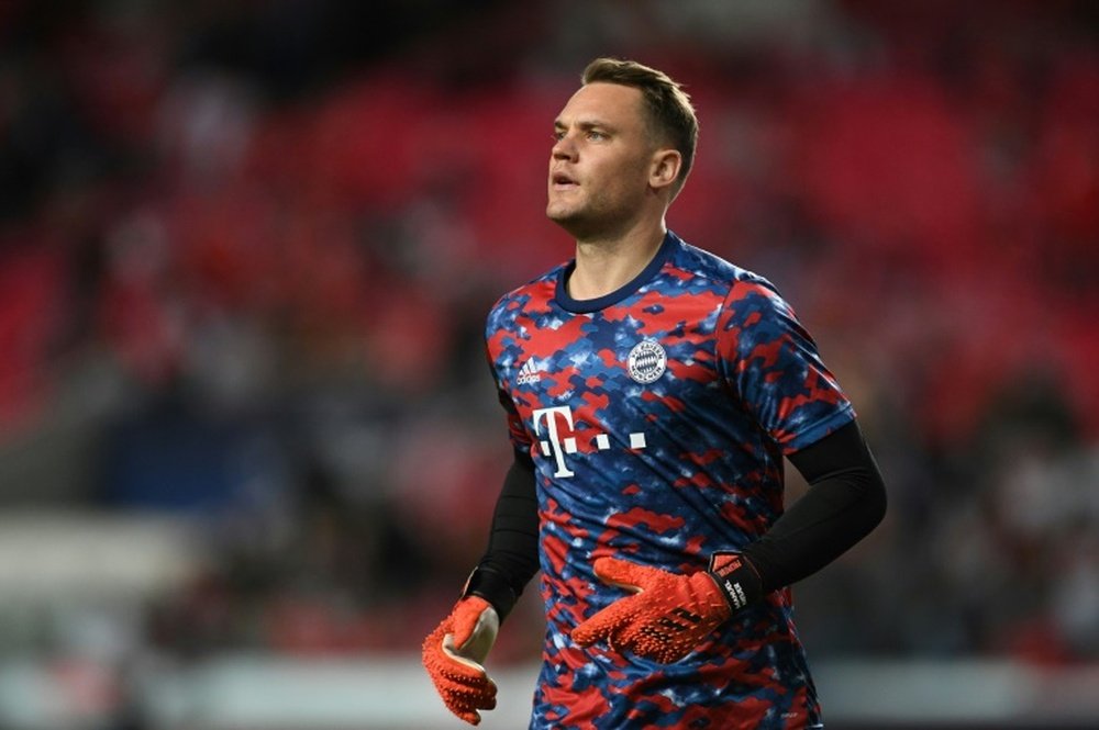 Neuer volta aos treinos com o Bayern. AFP