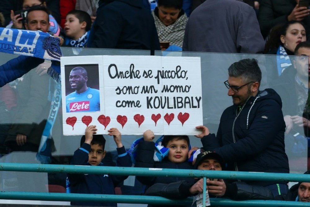 Un futbolista muy querido en Nápoles. AFP