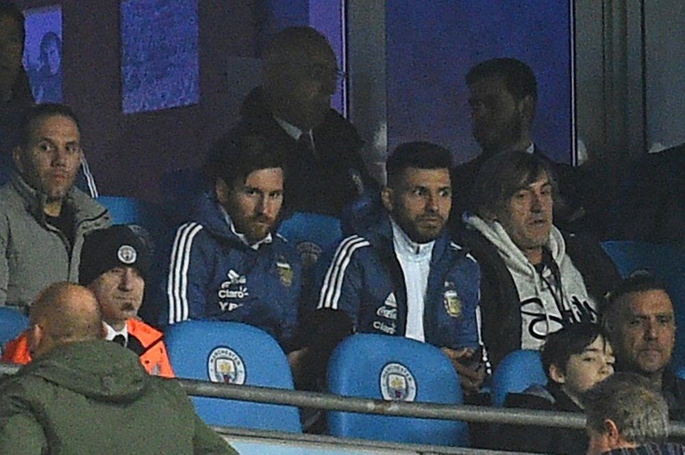 Messi no jugó ante Italia. AFP