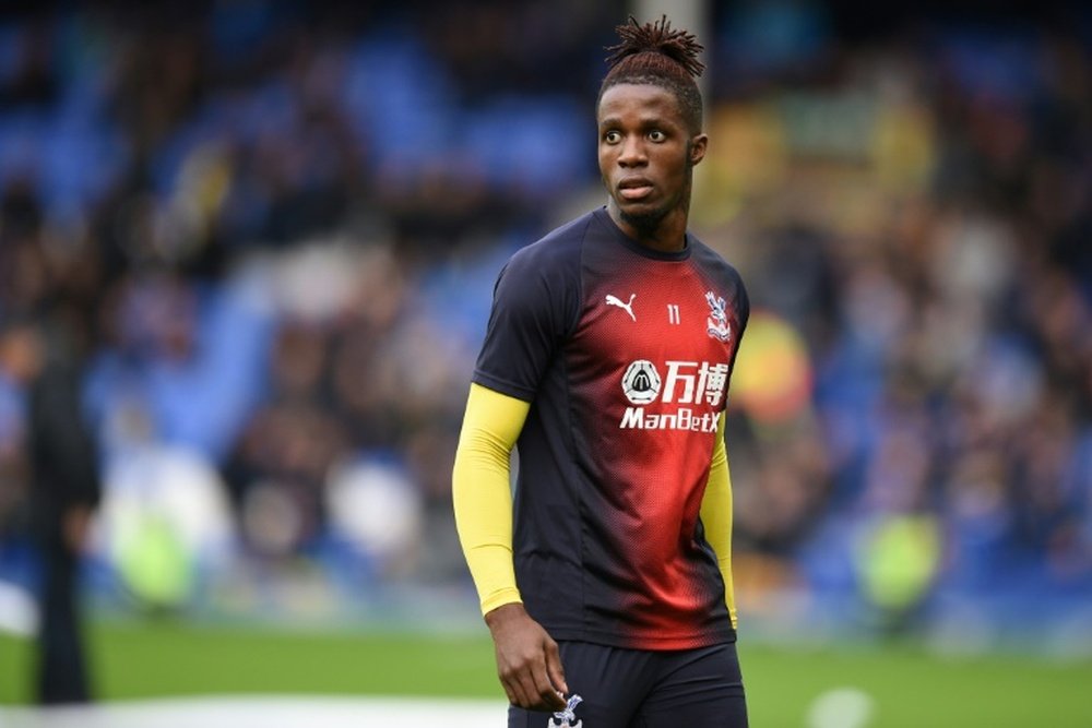 Zaha saw red after 'improper conduct'. AFP