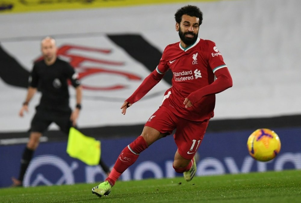 Salah analizó la temporada del Liverpool. AFP