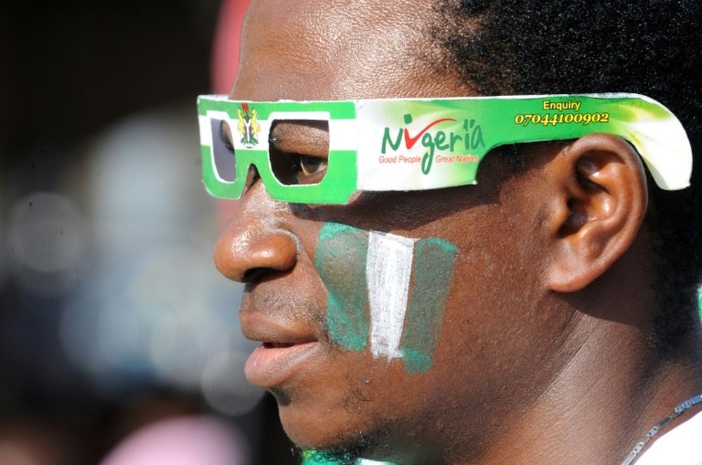 A Nigeria fan in Lagos on June 30, 2014