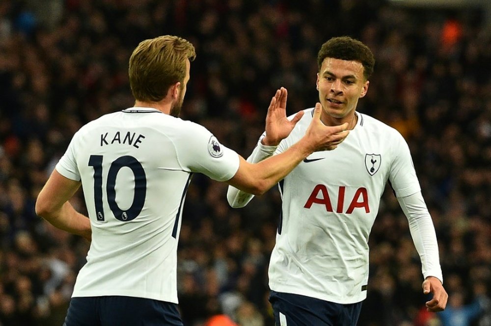 Tottenham's Harry Kane (left) and Dele Alli are both out of action until March