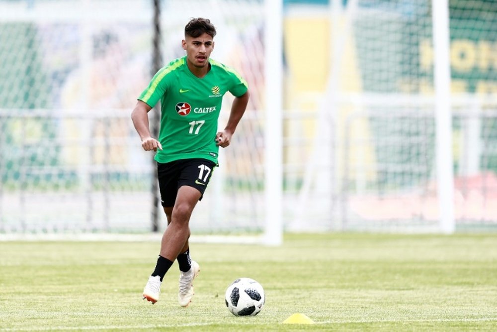 Daniel Arzani is currently on loan at Park head from English champions Manchester City. AFP
