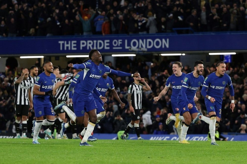 Chelsea won 4-2 on penalties on Tuesday. AFP