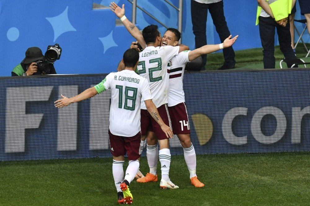 Hernandez scored Mexico's second. AFP