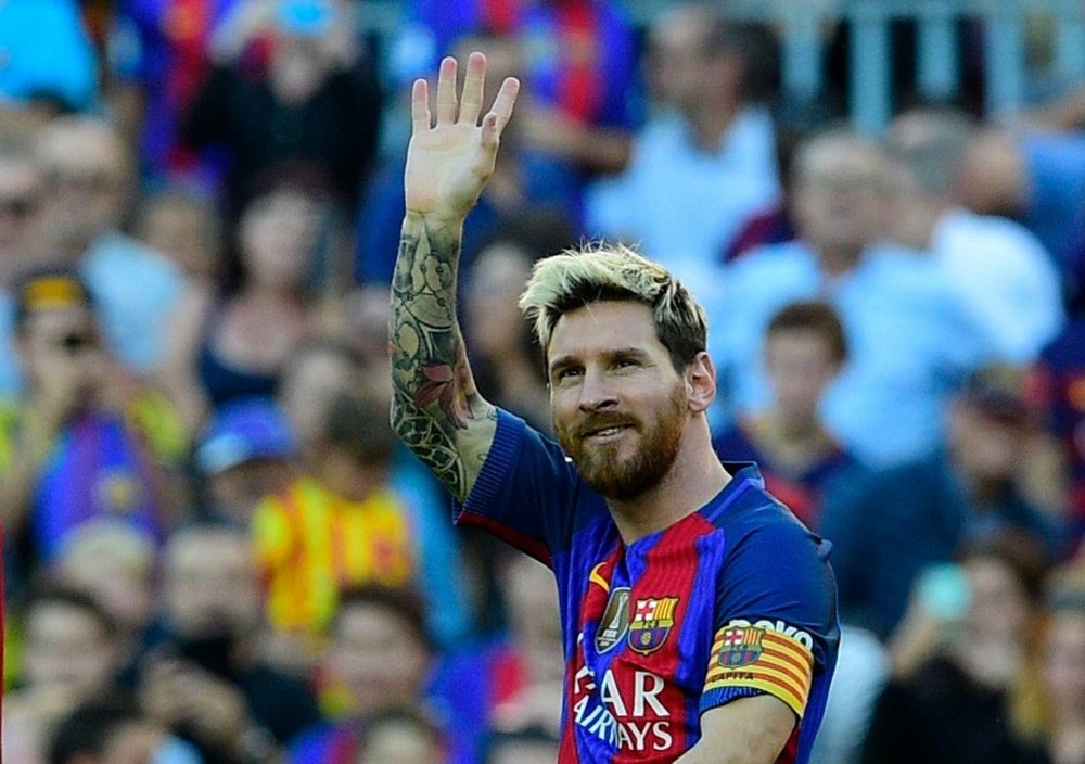 Messi made his comeback against Deportivo on Saturday. AFP