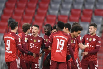 El Bayern arrolló al Wolfsburgo (4-0). AFP