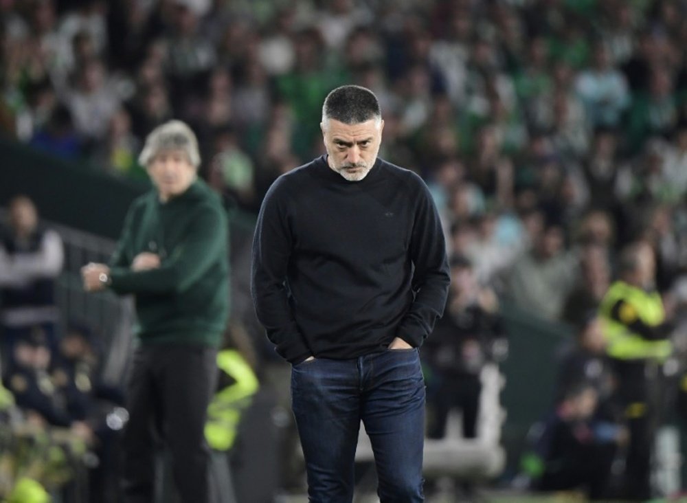 Pimienta is no longer Sevilla's head coach. AFP