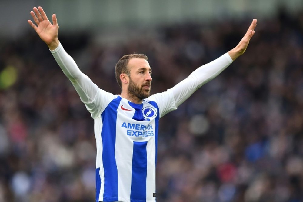 Glenn Murray continues to lead the way for Brighton in the top flight. AFP