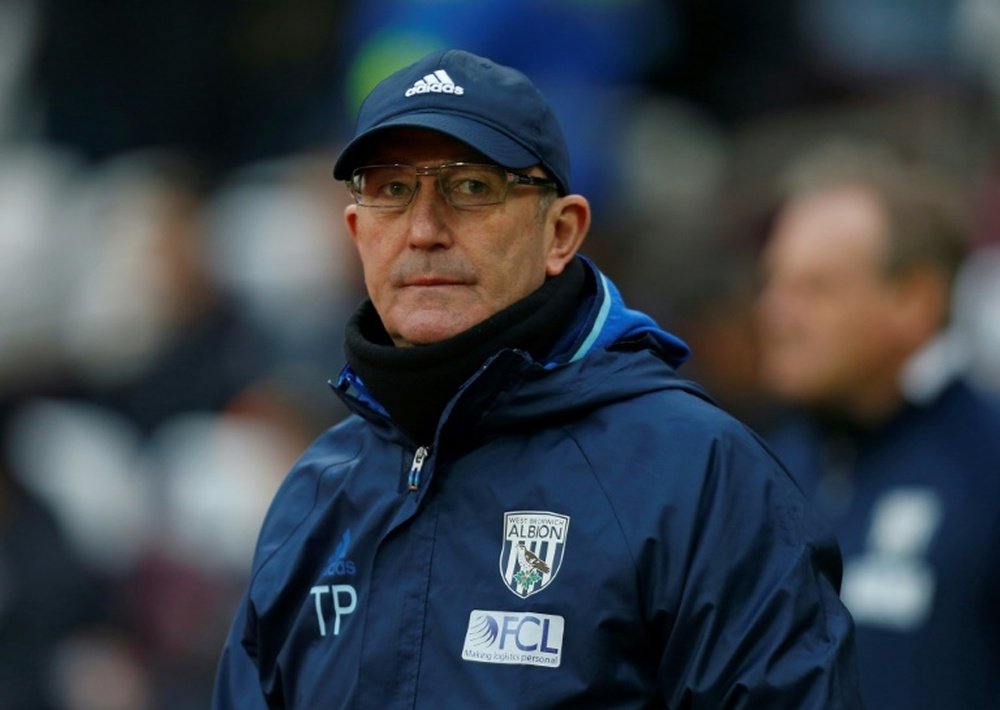 West Bromwich Albion manager Tony Pulis. AFP