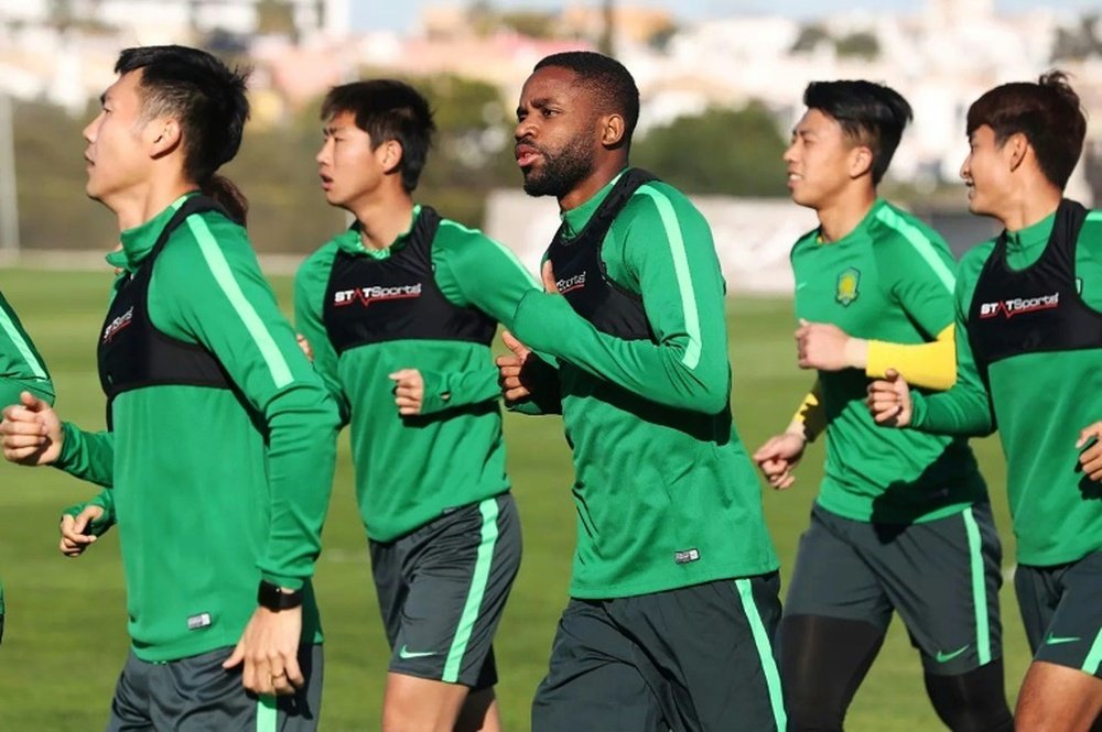 Bakambu has trained with his new team. AFP