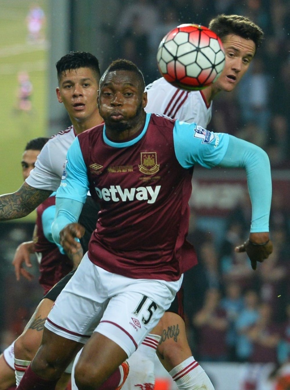 Sakho in action for West Ham. AFP