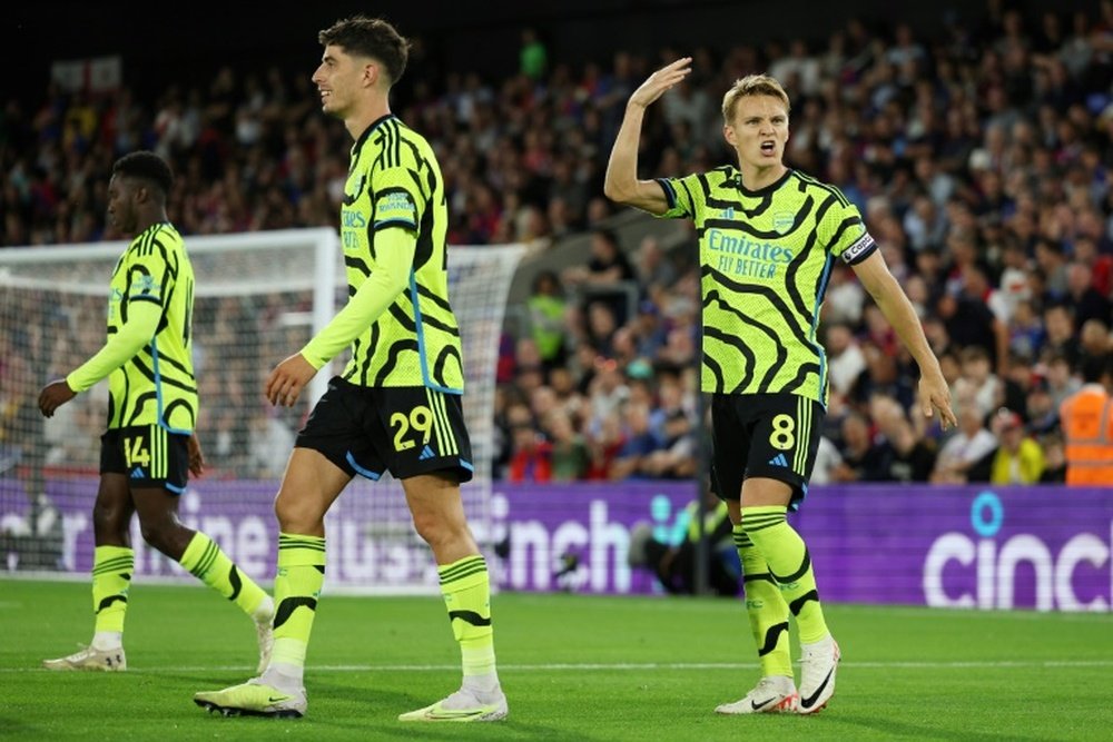 Arsenal travelled to Crystal Palace for their first away fixture. AFP