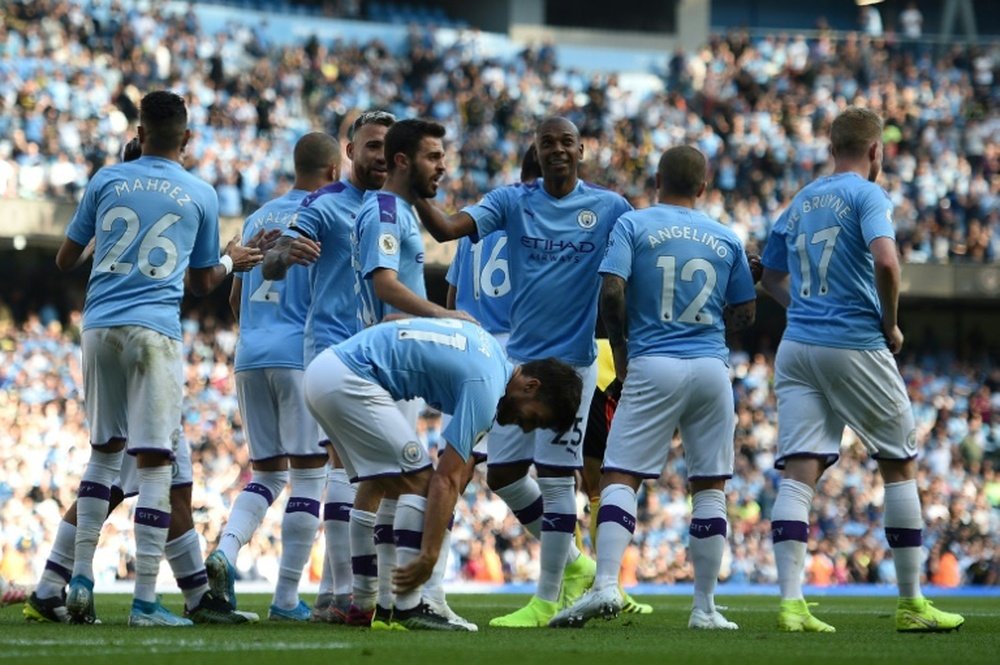 Les compos probables du match de Premier League entre Manchester City et Aston Villa. AFP