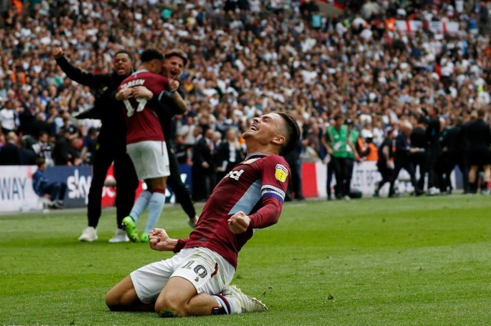 Jack Grealish could become the big talking point of the transfer market. AFP