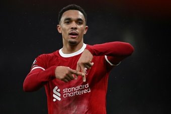 Liverpool's Alexander-Arnold has contributed 2 goals and 9 assists so far this season. AFP