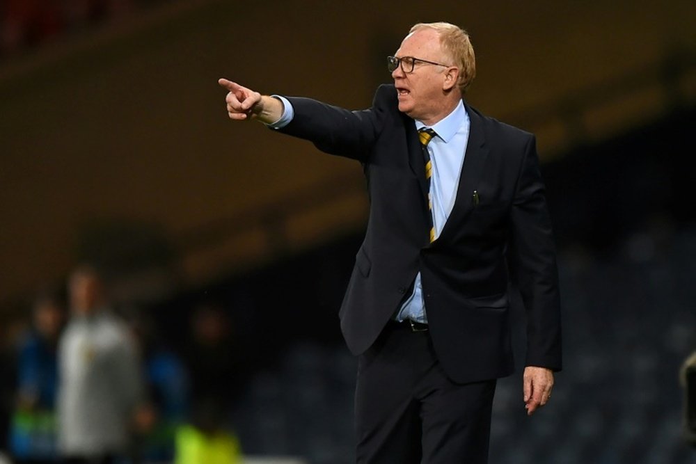 McLeish's Scotland take on Israel in the Nations League on Thursday. AFP