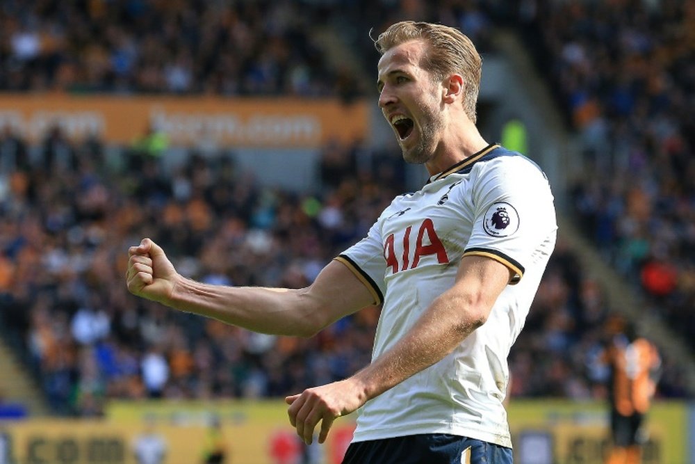 Kane is looking forward to going up against the heavyweights in the Champions League. AFP