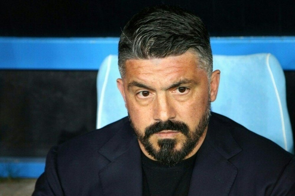 Gattuso remonté contre De Laurentiis. afp