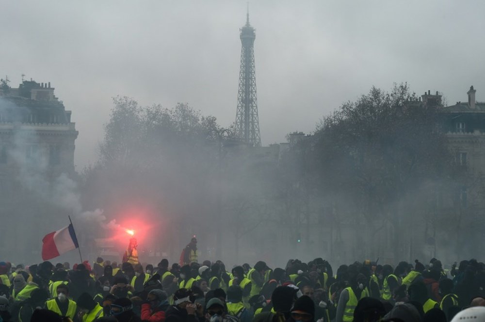 Las protestas en Francia están afectando a la Ligue 1. AFP/Archivo