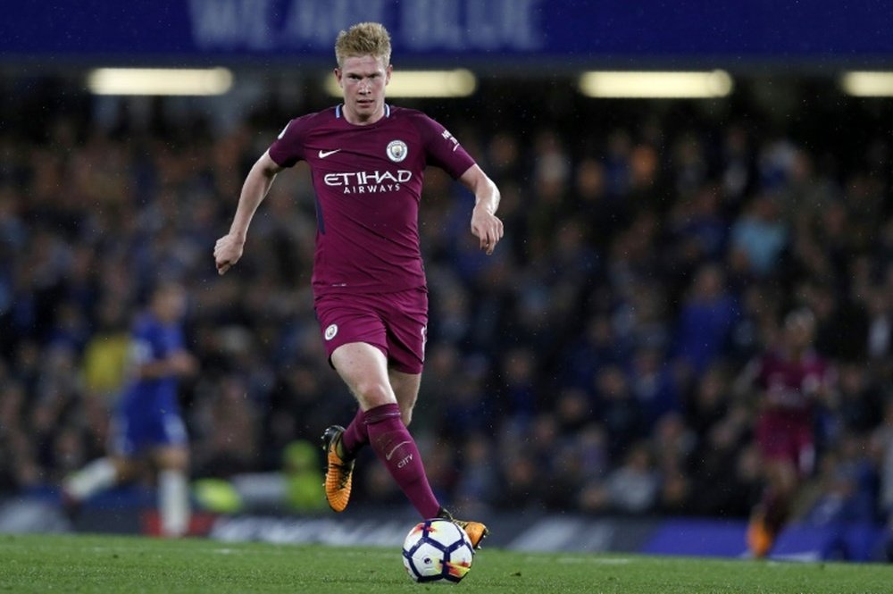 De Bruyne is quite simply the PL's best player at the moment. AFP