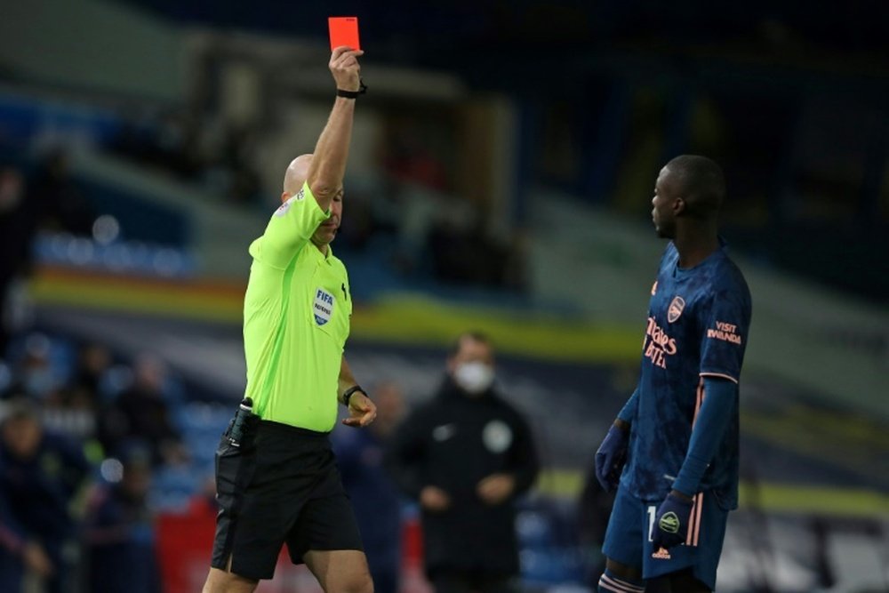 Mikel Arteta criticou a atitude do atacante Nicolas Pépé em expulsão contra o Leeds. DUGOUT/Arquivo