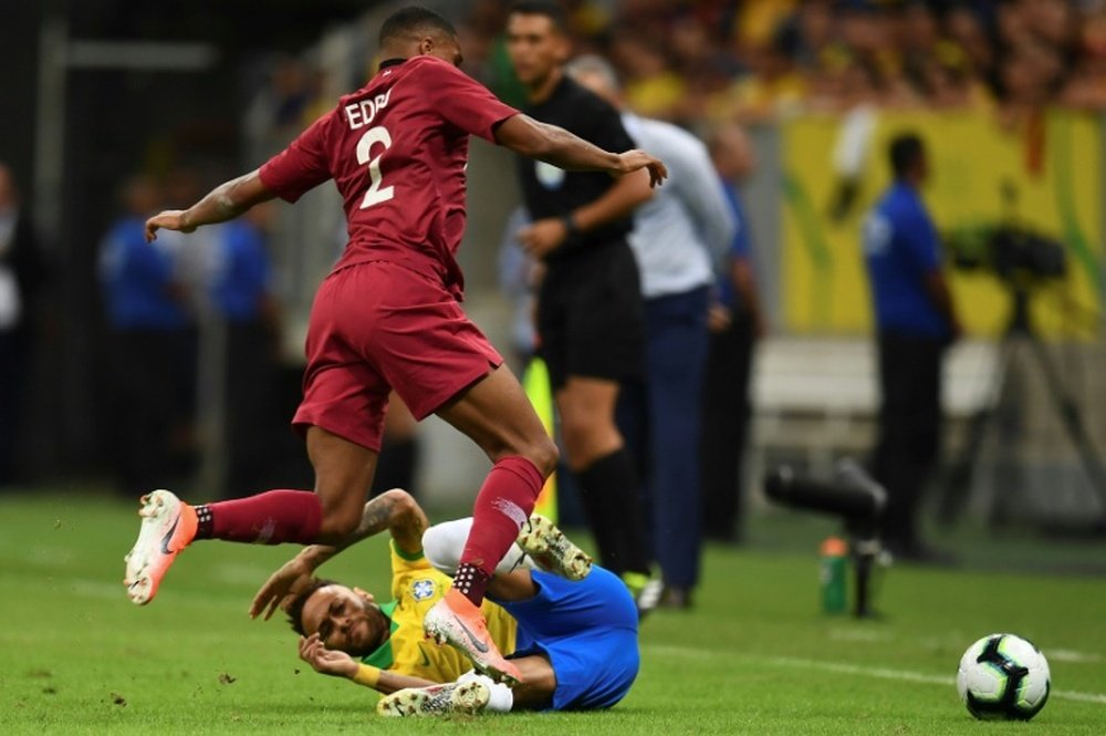 Neymar will miss the Copa America after getting injured against Qatar. AFP