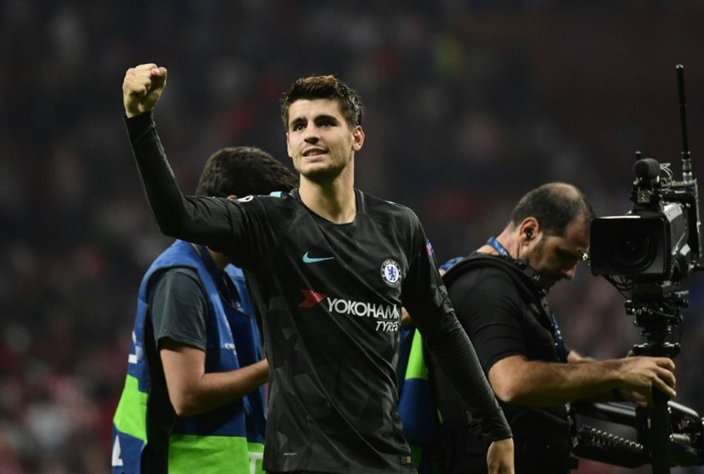 Morata picked up a hamstring strain before the international break. AFP