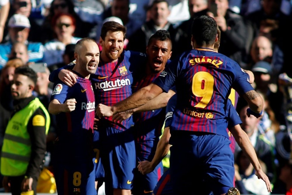 Iniesta lideró la victoria del Barça. AFP