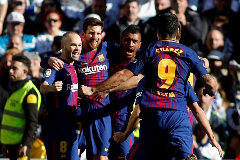 Messi caminó en el 83% de los minutos en el 'Clásico'. AFP