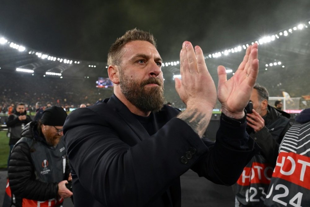 De Rossi has turn Roma's season around since taking over from Mourinho. AFP