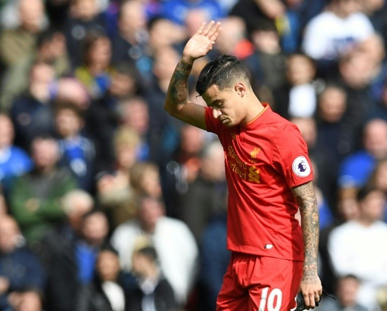 Coutinho will not rock the boat at Anfield. AFP