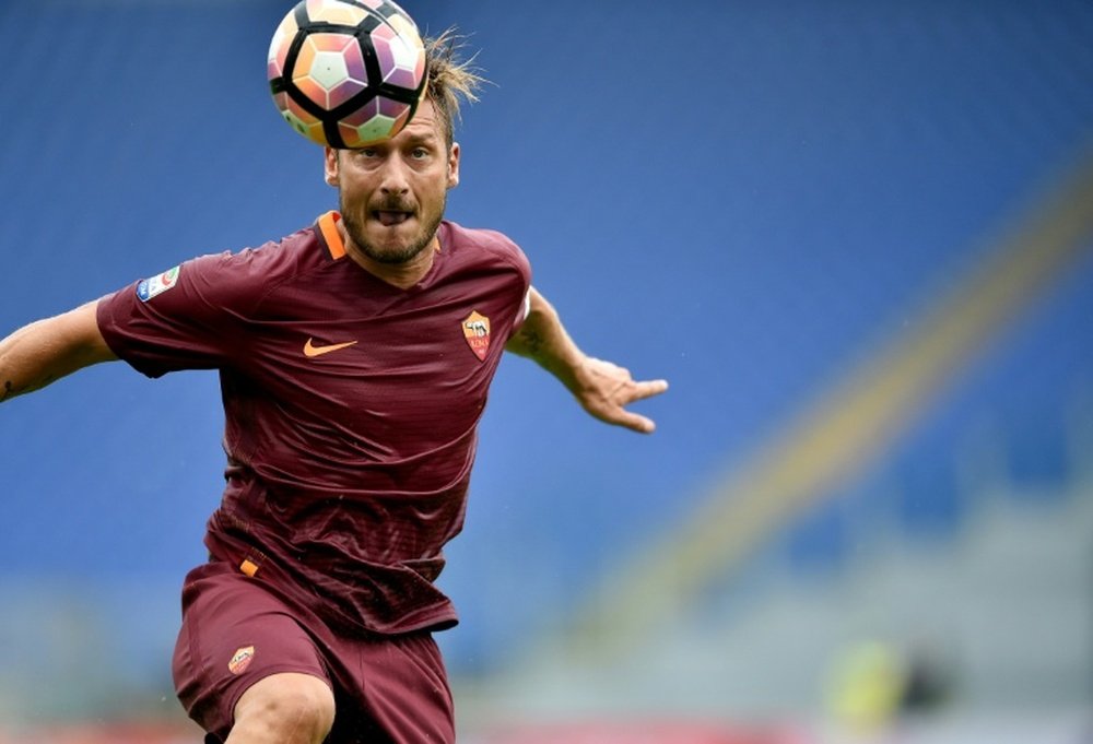 Totti suavizó las palabras de su mujer sobre Spalletti. AFP