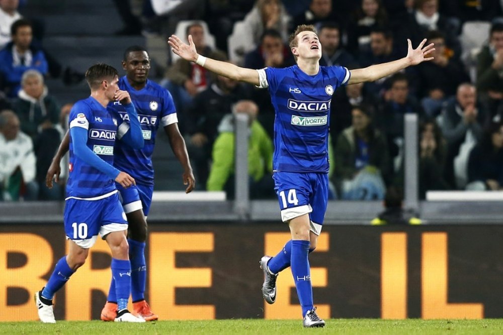 El Nápoles podría desmantelar al Udinese en verano. AFP/Archivo