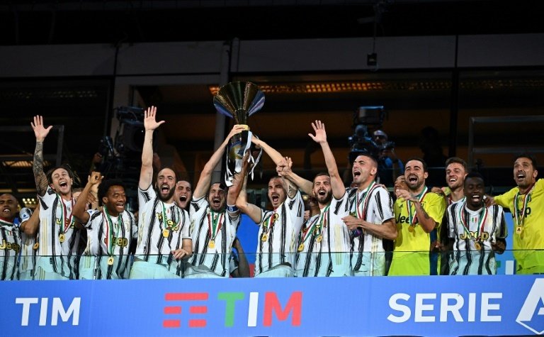La Juventus se proclamó campeona de la Serie A 2019-20. AFP