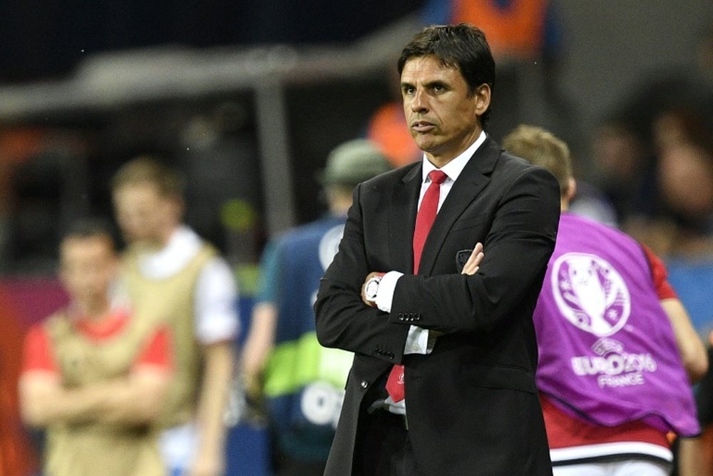 Chris Coleman will discuss his future very soon. AFP