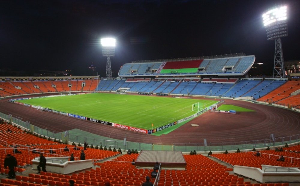 A general view of Dynamo stadium in Minsk on September 30, 2008