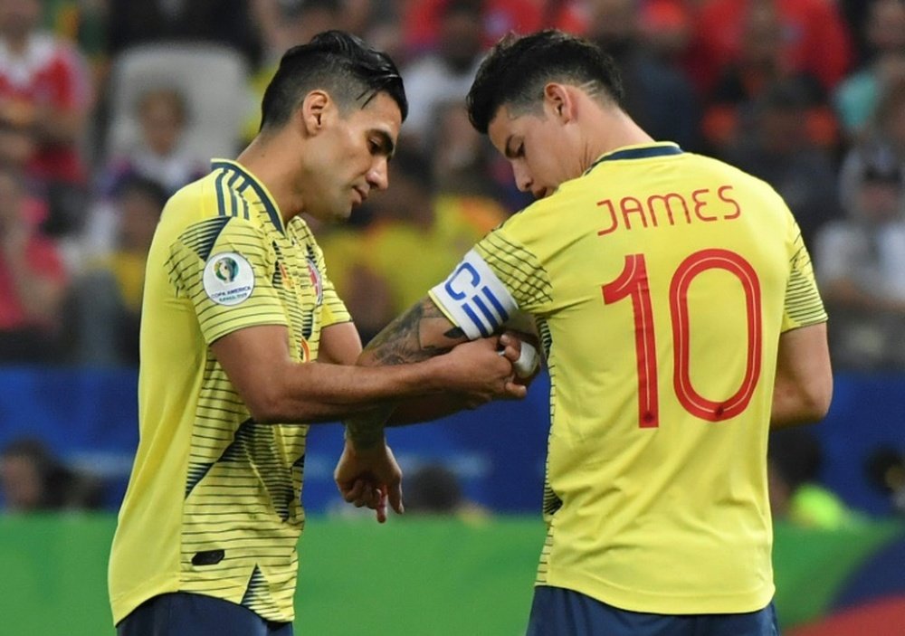 James ne joue pas avec le Real Madrid, mais est convoqué avec la Colombie. AFP